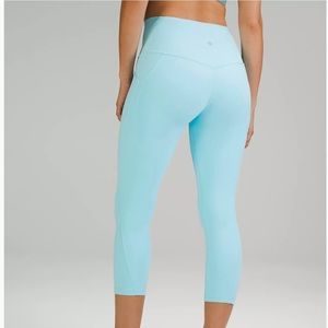 Lululemon Align Crop 23” baby blue pants